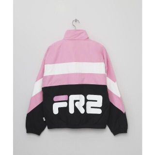 エフアールツー(#FR2)の【限定コラボ品】FR2梅×FILA ジップフーディー(ナイロンジャケット)