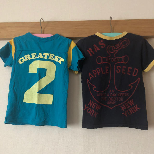 JUNK STORE(ジャンクストアー)のJUNK STORE130  REDDY APPLESEED130 2枚 キッズ/ベビー/マタニティのキッズ服男の子用(90cm~)(Tシャツ/カットソー)の商品写真