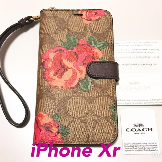 COACH - 新品 正規品  COACH コーチ iPhone Xr 手帳型 ケース 花柄の通販 by shop｜コーチならラクマ