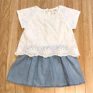 ザラキッズ(ZARA KIDS)のザラベビーガール 花柄ワンピース(ワンピース)