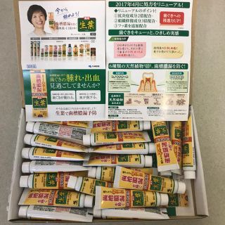 コバヤシセイヤク(小林製薬)の新品未使用◆歯周病歯槽膿漏に生葉歯磨き粉サンプル20本+‪α‬ ハミガキ粉(歯磨き粉)