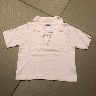 モスキーノ(MOSCHINO)の丈の短いシャツ(ニット/セーター)