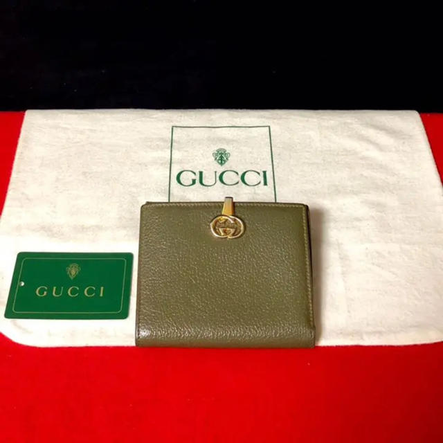 Gucci - ☆ レア‼︎ 可愛い グッチ オールドグッチ オールレザー 二