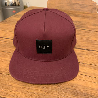 ハフ(HUF)のHUF キャップ CAP 帽子  ハフ 美品 ワインレッド(キャップ)