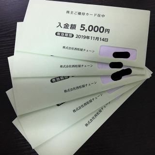 ニシマツヤ(西松屋)の西松屋 株主優待 25000円分(ショッピング)