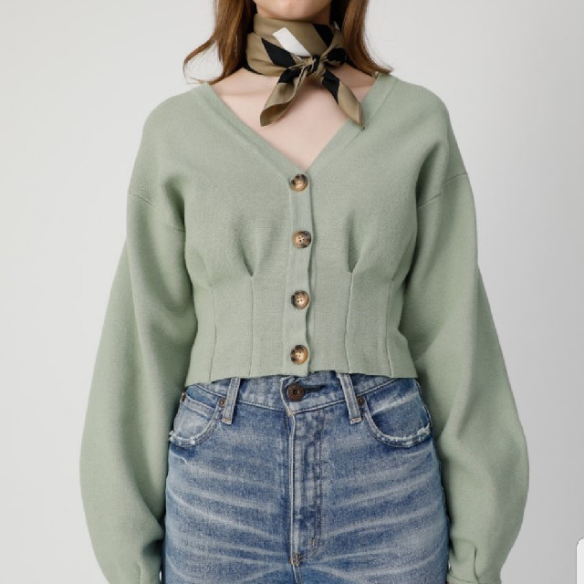 moussy(マウジー)のマウジー　V NECK SHORT カーディガン

 レディースのトップス(カーディガン)の商品写真