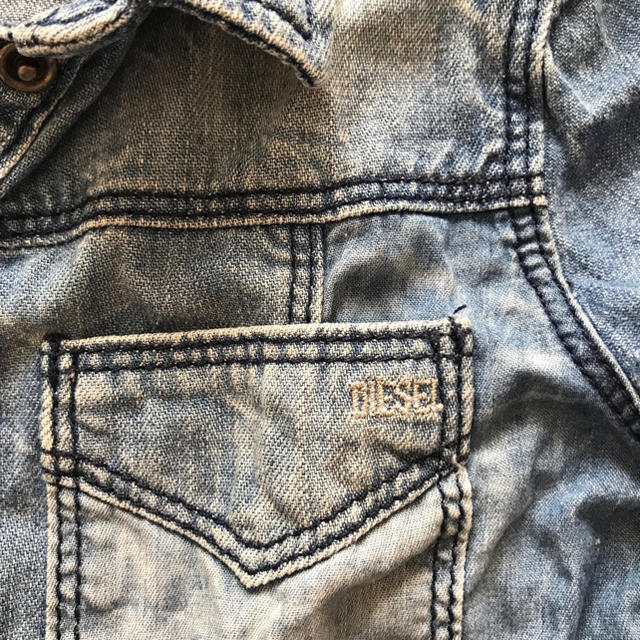 DIESEL(ディーゼル)のディーゼル デニムシャツ 36M キッズ/ベビー/マタニティのキッズ服女の子用(90cm~)(ジャケット/上着)の商品写真