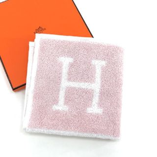 エルメス(Hermes)の新品★エルメス アヴァロン ハンドタオル ハンカチ ピンク ローズ(ハンカチ)