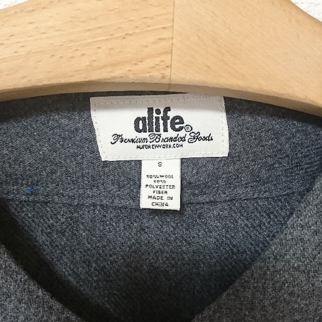 ALIFE(エーライフ)の【美品】alife エーライフ ベースボールシャツ グレー メンズのトップス(シャツ)の商品写真