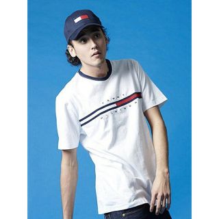 トミーヒルフィガー(TOMMY HILFIGER)のトミーヒルフィガーロゴTシャツ/TINO TEE XLサイズ(Tシャツ/カットソー(半袖/袖なし))