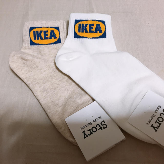IKEA(イケア)のIKEA 靴下 2点セット レディースのレッグウェア(ソックス)の商品写真