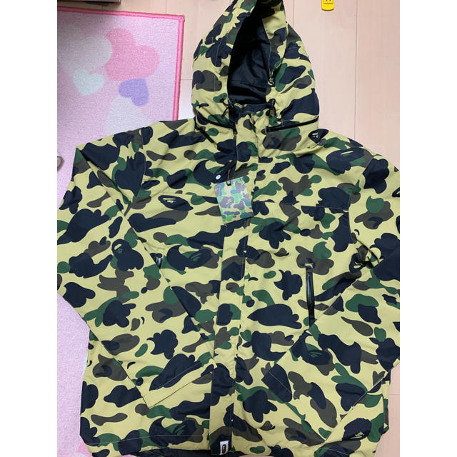 新品工具 A BATHING APE 激安2XL新品同様 アウター ！ BAPEファーストカモLIGHT WEIGHTジャケット黄 セール実施