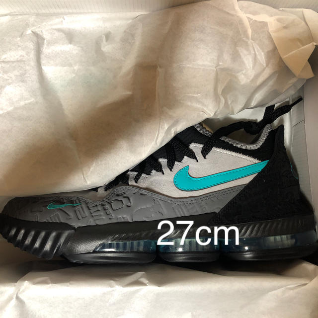 NIKE LEBRON XVI low アトモス ジェイド 27cm