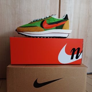 ナイキ(NIKE)のNIKE × Sacai LD Waffle US8 26cm グリーン サカイ(スニーカー)