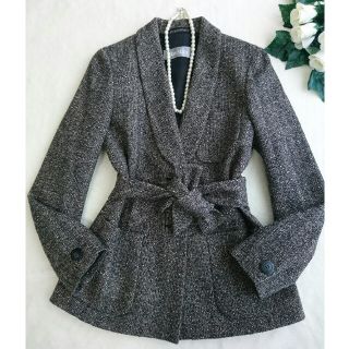 マックスマーラ(Max Mara)の【未使用・美品】MaxMara 上質ツイードハーフコート価格16万＊フェラガモ (その他)