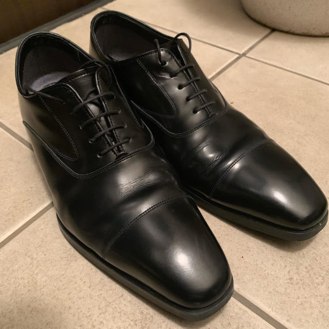 リーガル 革靴 シングルチップ 黒 24.5cm