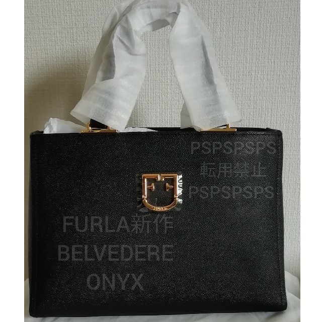 FURLA　BELVEDERE ONYX Sサイズ　ショルダー　ハンドバッグ　黒インフルエンサー