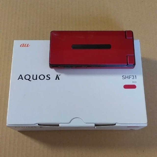 au AQUOS K SHF31 レッド シャープ製