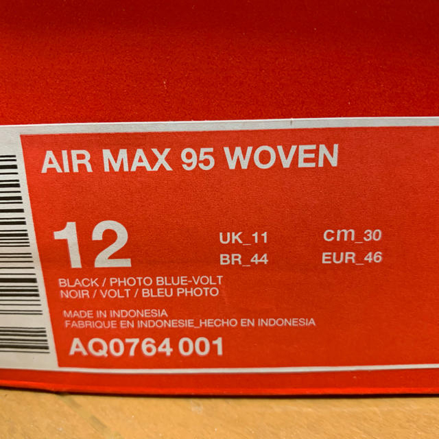 超特価格安 NIKE 30.0cm NIKE AIR MAX 95 WOVEN エアマックス ウーブンの通販 by snkrskento829｜ナイキならラクマ - 2022通販