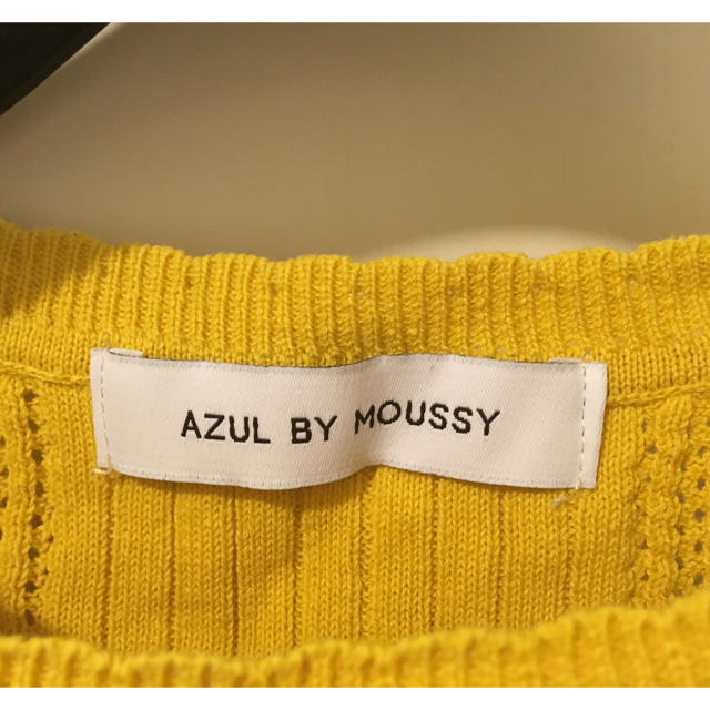 AZUL by moussy(アズールバイマウジー)のアズールバイマウジー ノースリーブコットンニット レディースのトップス(カットソー(半袖/袖なし))の商品写真