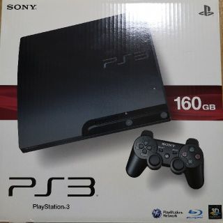 プレイステーション3(PlayStation3)の【交渉可】美品 PS3 CECH-3000A 160GB ブラック 箱付き(家庭用ゲーム機本体)