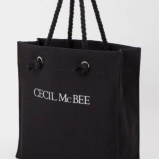 セシルマクビー(CECIL McBEE)のCECIL McBEE☆新品☆ロゴ トートバッグ☆ブラック☆(トートバッグ)