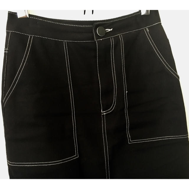 ZARA(ザラ)のZARA ステッチ入りペンシルスリットスカート ブラック レディースのスカート(ひざ丈スカート)の商品写真