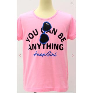 アナップ(ANAP)のANAP GIRLS フェイクサングラスデザインTシャツ(Tシャツ/カットソー)