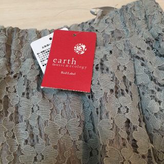 アースミュージックアンドエコロジー(earth music & ecology)のearth♡レース スカート 新品(ミニスカート)