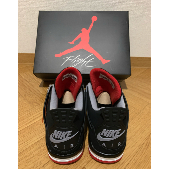 NIKE(ナイキ)のNIKE  AIR JORDAN 4 RETRO "BRED" メンズの靴/シューズ(スニーカー)の商品写真