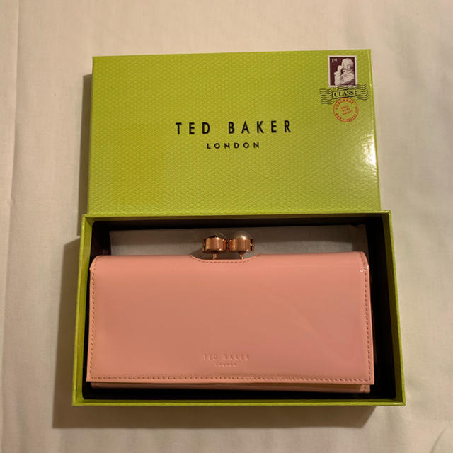 【新品未使用タグ付き】TED BAKER テッドベーカー 長財布 白/ピンク