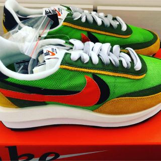 ナイキ(NIKE)のNike×Sacai LDWAFFLE グリーン 27センチ(スニーカー)