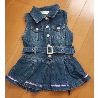 子供服 デニム ワンピース 80cm(ワンピース)