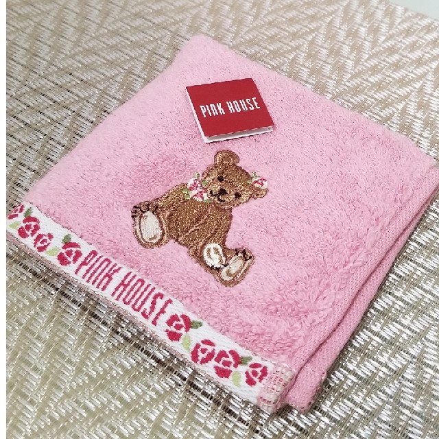 PINK HOUSE(ピンクハウス)のPINK HOUSE　　タオルハンカチ　　　【新品】　おまけ付き　ピンクハウス レディースのファッション小物(ハンカチ)の商品写真