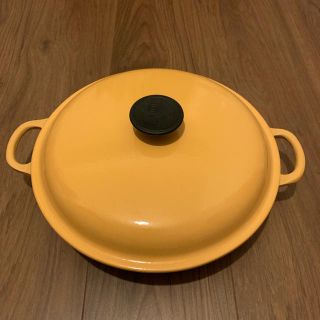 ルクルーゼ(LE CREUSET)のル・クルーゼ ビュッフェ キャセロール 26cm イエロー le creuset(鍋/フライパン)