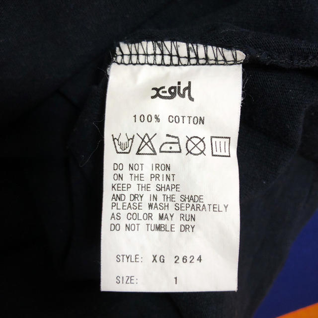 X-girl(エックスガール)のX-girl Ｔシャツ 黒 レディースのトップス(Tシャツ(半袖/袖なし))の商品写真