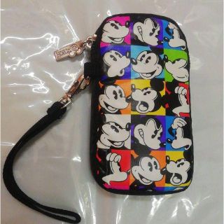 ディズニー(Disney)の新品☆D-tech☆ミッキー マルチカラー スマホケース☆Disney park(ポーチ)