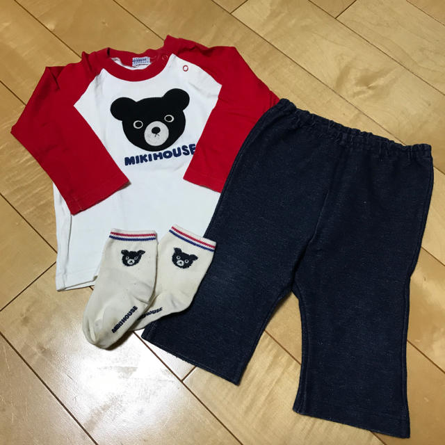 mikihouse(ミキハウス)のミキハウスファースト セットアップ 70〜80センチ キッズ/ベビー/マタニティのベビー服(~85cm)(シャツ/カットソー)の商品写真