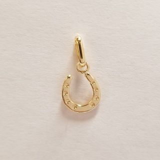 新品☆K18(18金)馬蹄形(ホースシュー)ペンダントトップ 小の通販 by