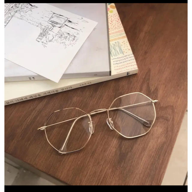 STYLENANDA(スタイルナンダ)の伊達眼鏡 新品 韓国ファッション レディースのファッション小物(サングラス/メガネ)の商品写真