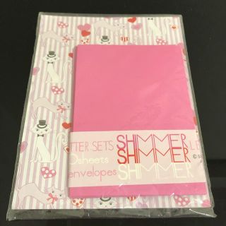 ポール&ジョーシスター(PAUL & JOE SISTER)の【未使用】猫のレターセット♪SHIMMERネコルルギネス ポール&ジョー(カード/レター/ラッピング)