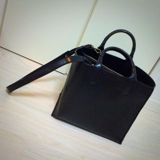 ザラ(ZARA)のZARA♡レザーバック黒(ショルダーバッグ)