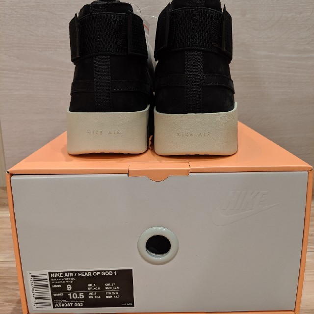 新品 国内正規 NIKE FEAR OF GOD AIR RAID BLACK