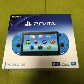 プレイステーションヴィータ(PlayStation Vita)のVITA PCH2000 アクアブルー 新品未使用品(携帯用ゲーム機本体)