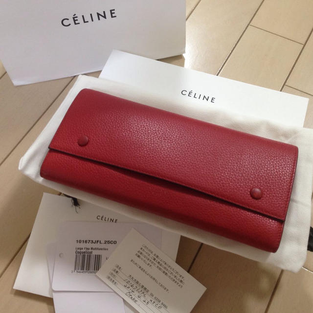 celine(セリーヌ)のceline お財布 red♡ レディースのファッション小物(財布)の商品写真