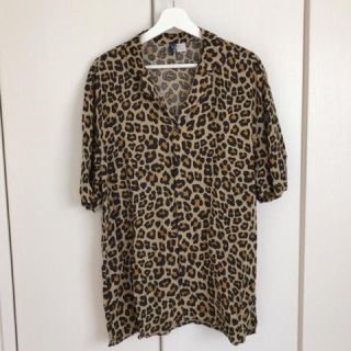 エイチアンドエム(H&M)のH&M 半袖 ヒョウ柄 シャツ(シャツ)