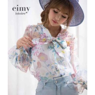 エイミーイストワール(eimy istoire)のエイミーイストワール エスケープフラワー リボンブラウス(シャツ/ブラウス(長袖/七分))