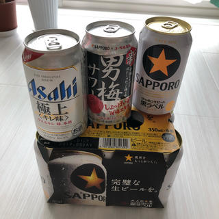 サッポロ(サッポロ)の缶ビールセット(黒ラベル7本、ほか)(ビール)