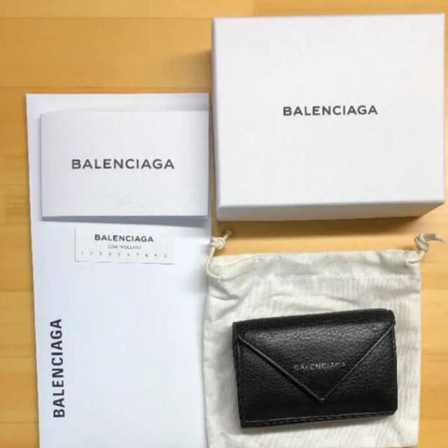 Balenciaga - 値下げ バレンシアガ ペーパーミニウォレットの+