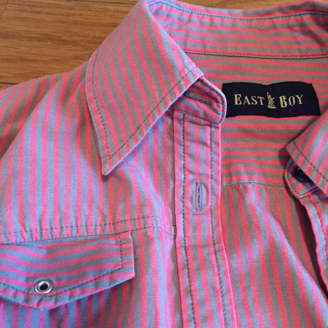 EASTBOY(イーストボーイ)のストライプシャツ レディースのトップス(シャツ/ブラウス(長袖/七分))の商品写真